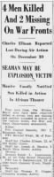 Thumbnail for Manfre, Joseph A._Wilkes Barre Record_PA_Thurs_06 January 1944_Pg 11_Clip 1.JPG