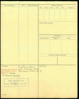 Thumbnail for Royal Navy Record Cards (Pieces 1-512) > Piece 153: 1925-1939 (J1161-J1761)