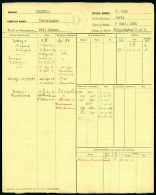 Thumbnail for Royal Navy Record Cards (Pieces 1-512) > Piece 153: 1925-1939 (J1161-J1761)