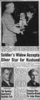 Thumbnail for Soldiers Widow Accepts Silver Star Star for Husband Torrance Herald May 1 1952.png