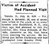 Thumbnail for Schmidt, Joseph Andrew_Piqua Daily Call_Fri_10 July 1942_Pg 4.JPG