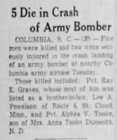 Thumbnail for Graves, Ray E_Star Tribune_Minneapolis, MINN_Wed_05 Aug 1942_Pg 8.JPG