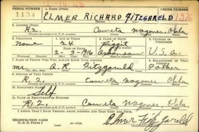 Thumbnail for Elmer Richard > Fitzgareld, Elmer Richard