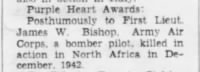 Thumbnail for Bishop, James W_The_Morning_News_Wilmington, DE_Thurs_20 Jan 1944_Pg 1.JPG