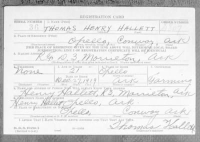 Thumbnail for Thomas Henry > Hallett, Thomas Henry