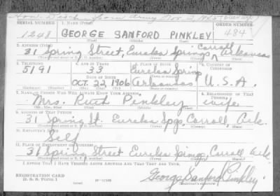 Thumbnail for George Sanford > Pinkley, George Sanford