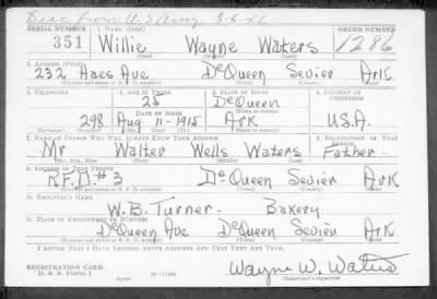 Thumbnail for Willie Wayne > Waters, Willie Wayne