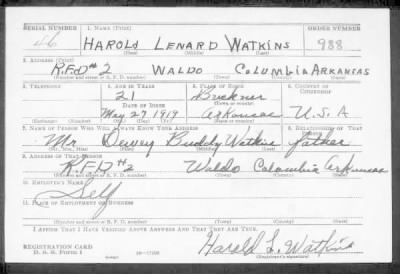 Thumbnail for Harold Lenard > Watkins, Harold Lenard