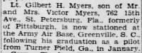 Thumbnail for Myers, Gilbert H_Pittsburgh Press_Sun_21 March 1943_Pg 50.JPG