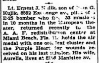 Thumbnail for Kulik, Ernest John_Chicago Tribune_Sun_17 Sept 1944_Pg 123.JPG