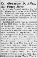 Thumbnail for Allen, Alexander D_Democrat and Chronicle_Rochester, NY_Mon_06 Dec 1948_Pg 19.JPG