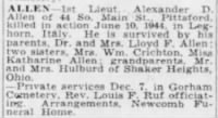 Thumbnail for Allen, Alexander D_Democrat and Chronicle_Rochester, NY_Mon_06 Dec 1948_Pg 41.JPG