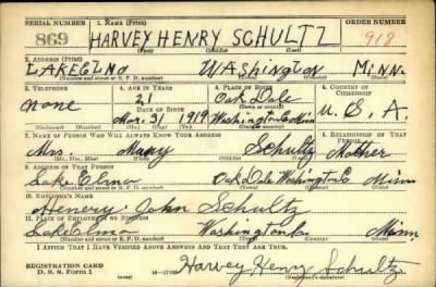 Thumbnail for Harvey Henry > Schultz, Harvey Henry