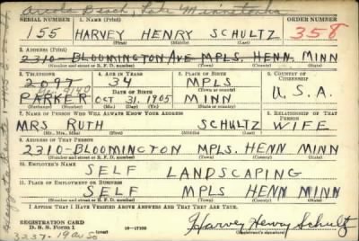 Thumbnail for Harvey Henry > Schultz, Harvey Henry