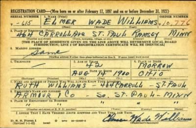 Thumbnail for Elmer Wade > Williams, Elmer Wade