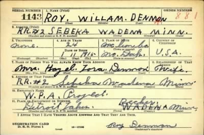 Thumbnail for Roy William > Denman, Roy William