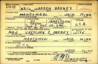 Thumbnail for Neil Warren > Barney, Neil Warren