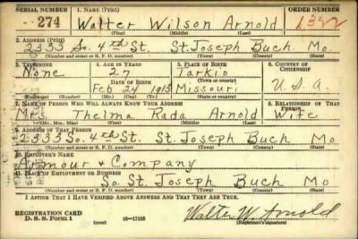 Thumbnail for Walter Wilson > Arnold, Walter Wilson