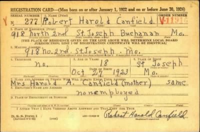 Thumbnail for Robert Harold > Canfield, Robert Harold