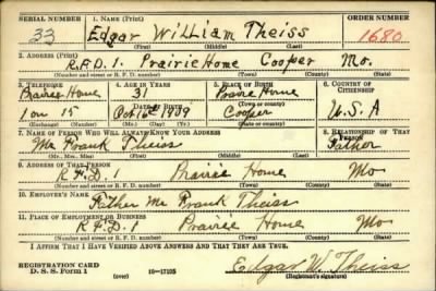 Edgar William > Theiss, Edgar William