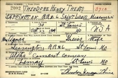 Thumbnail for Theodore Henry > Theiss, Theodore Henry