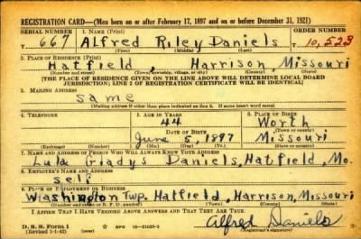 Thumbnail for Alfred Riley > Daniels, Alfred Riley