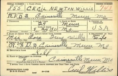 Thumbnail for Cecil Newton > Willis, Cecil Newton