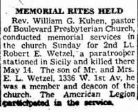 Thumbnail for Wetzel, Robert E_Columbus Dispatch_Tues_13 June 1944_Pg 13.JPG