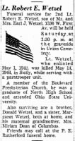 Thumbnail for Wetzel, Robert E_Columbus Dispatch_Thurs_22 July 1948_Pg 5.JPG