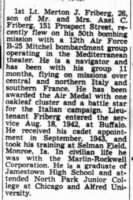 Thumbnail for Friberg, Merton J._Jamestown Post Journal_NY_Thurs_19 Oct 1944_Pg 24.JPG