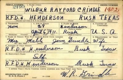 Thumbnail for Wilbur Rayford > Grindle, Wilbur Rayford