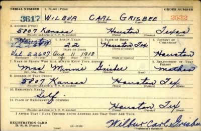 Thumbnail for Wilbur Carl > Grisbee, Wilbur Carl