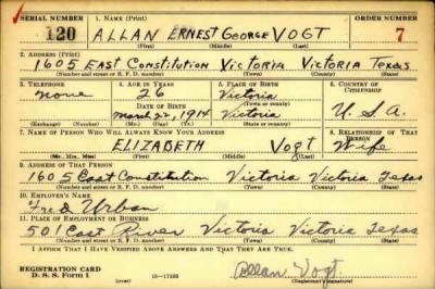 Thumbnail for Allan Ernest George > Vogt, Allan Ernest George