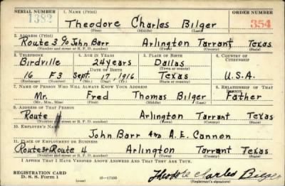 Thumbnail for Theodore Charles > Bilger, Theodore Charles