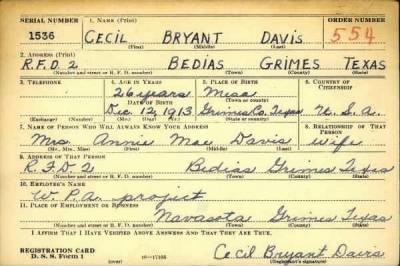 Thumbnail for Cecil Bryant > Davis, Cecil Bryant