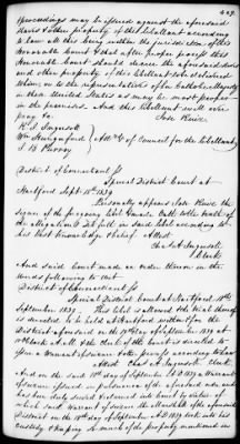 Thumbnail for Circuit Court for the District of Connecticut > Final Record Book 1831-1843 vol. 9