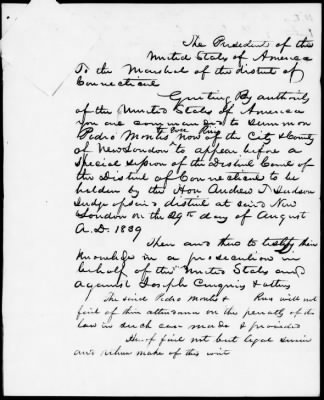 Circuit Court for the District of Connecticut > U.S. v. Cinque and the Africans Sept., 1839, term