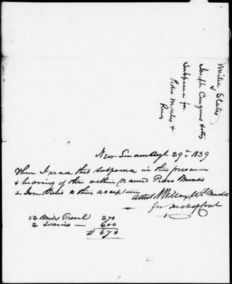 Circuit Court for the District of Connecticut > U.S. v. Cinque and the Africans Sept., 1839, term