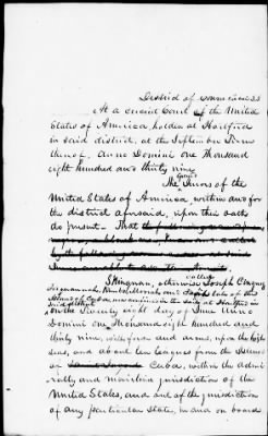 Circuit Court for the District of Connecticut > U.S. v. Cinque and the Africans Sept., 1839, term