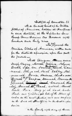 Circuit Court for the District of Connecticut > U.S. v. Cinque and the Africans Sept., 1839, term