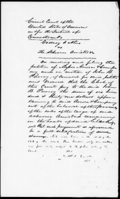 Circuit Court for the District of Connecticut > Thomas R. Gedney et. al. v. Schooner Amistad etc. April, 1845, term