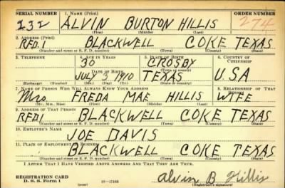 Thumbnail for Alvin Burton > Hillis, Alvin Burton