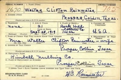 Thumbnail for Walter Clifton > Rainwater, Walter Clifton