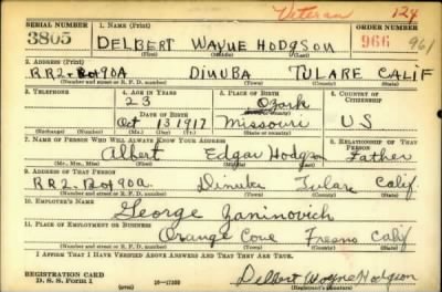 Thumbnail for Delbert Wayne > Hodgson, Delbert Wayne