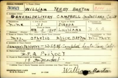 Thumbnail for William Yerby > Barton, William Yerby