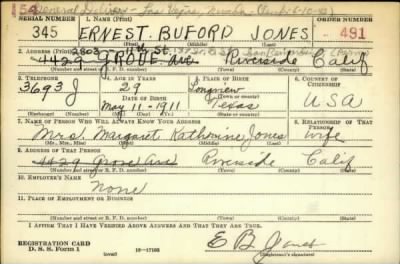 Thumbnail for Ernest Buford > Jones, Ernest Buford