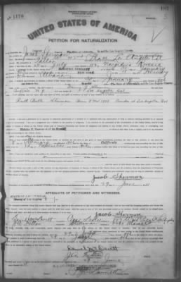 Thumbnail for Sherman, Jacob > Petition for Naturalization (1911)