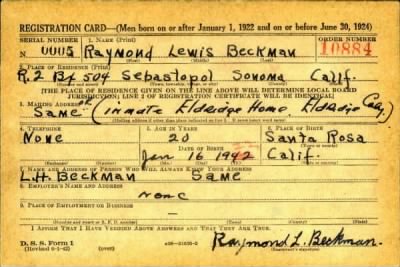 Thumbnail for Raymond Lewis > Beckman, Raymond Lewis