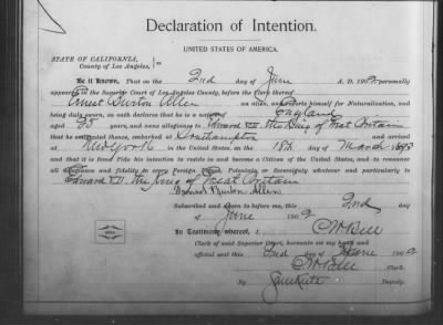 Allen, Ernest Burton > Declaration of Intention (1902)