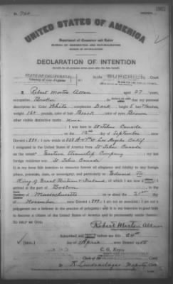 Allan, Robert Morton > Declaration of Intention (1908)